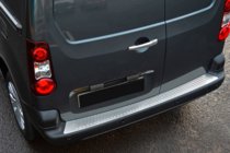 Peugeot Partner Tepee 2008-2018 Rear Bumper Protector OmsaLine Stainless Steel photo 1