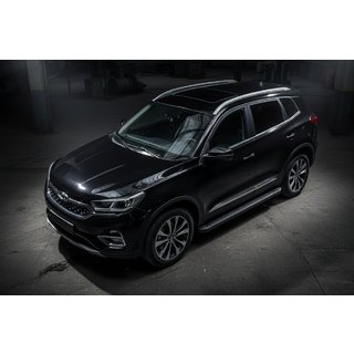 Side Steps Allmond Black (2 pcs, Aluminum) Chery Tiggo 7 2020- photo 1