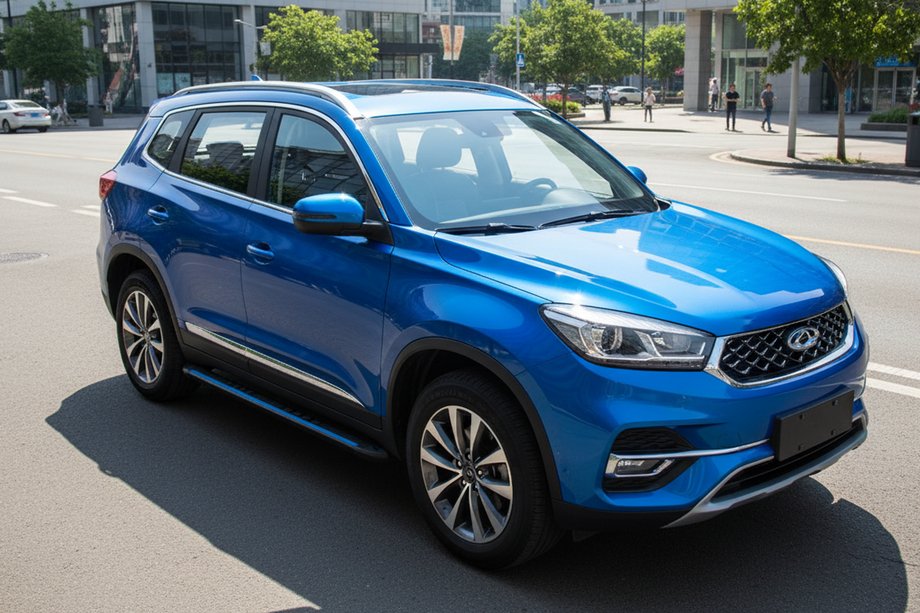 Chery Tiggo 8 2017- Side Steps Maya Blue (2 pcs, Aluminum) Photo 1