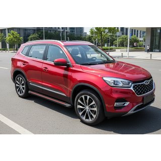 Side Steps Maya Red (2 pcs, Aluminum) Chery Tiggo 8 2017- photo 1
