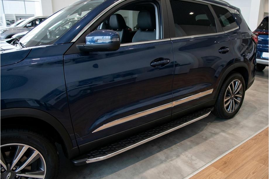 Chery Tiggo 8 2017- Side Steps BlackLine (2 pcs, Aluminum) Photo 1