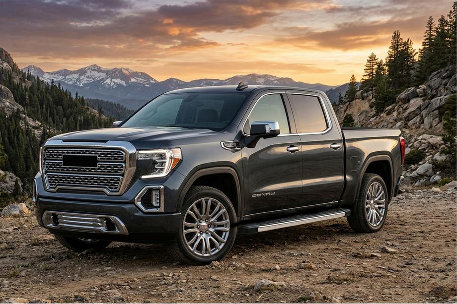 GMS Sierra 2019- Side Steps BlackLine (2 pcs, Aluminum) Image