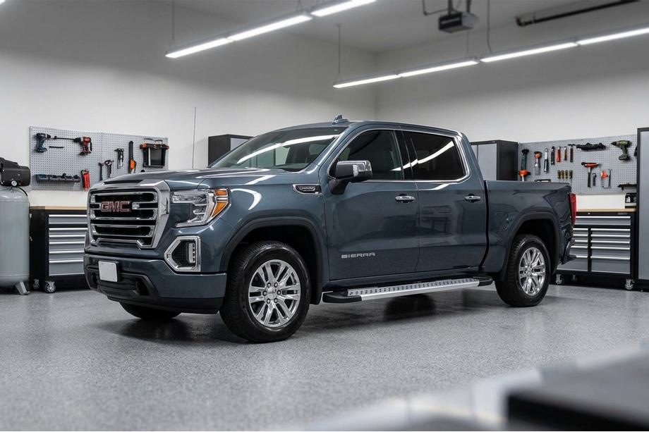GMS Sierra 2019- Side Steps New Vision Grey (2 pcs, Aluminum) Image