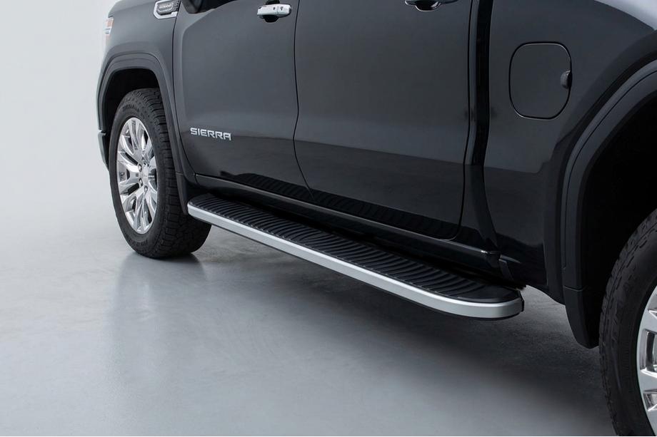 GMS Sierra 2019- Side Steps Tayga Grey (2 pcs, Aluminum) Image