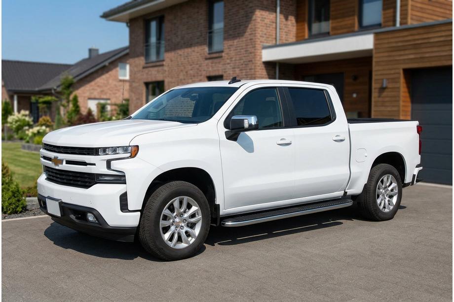 Chevrolet Silverado 2019- Side Steps Tayga Grey (2 pcs, Aluminum) Image