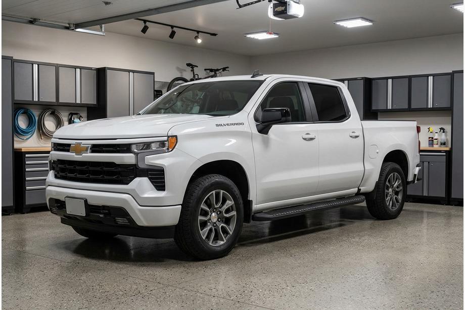 Chevrolet Silverado 2019- Side Steps Tayga Black (2 pcs, Aluminum) Image