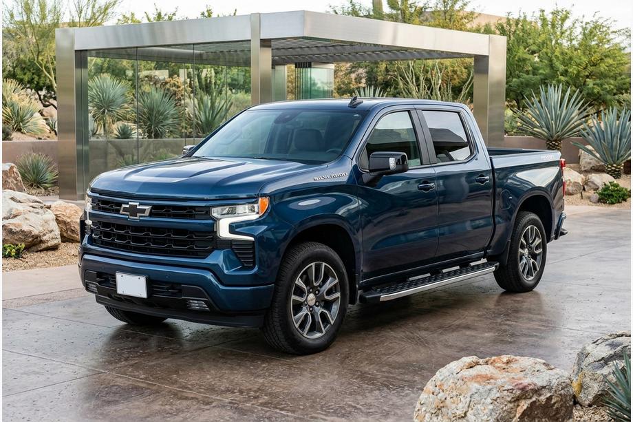 Chevrolet Silverado 2019- Side Steps BlackLine (2 pcs, Aluminum) Image