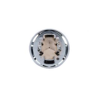 Hood emblem delete cap for Mercedes (blue and chrome, 57mm) photo 3