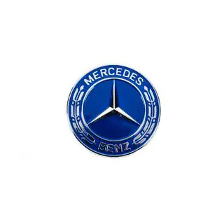 Hood emblem delete cap Mercedes (blue, 57mm) photo 2