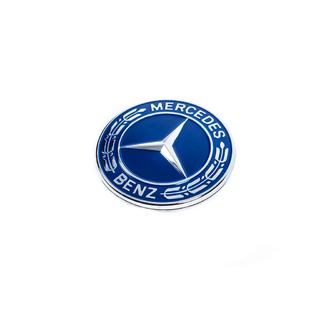 Hood emblem delete cap Mercedes (blue, 57mm) photo 1