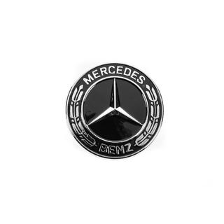 Hood emblem delete cap Mercedes (black, 57mm) photo 2