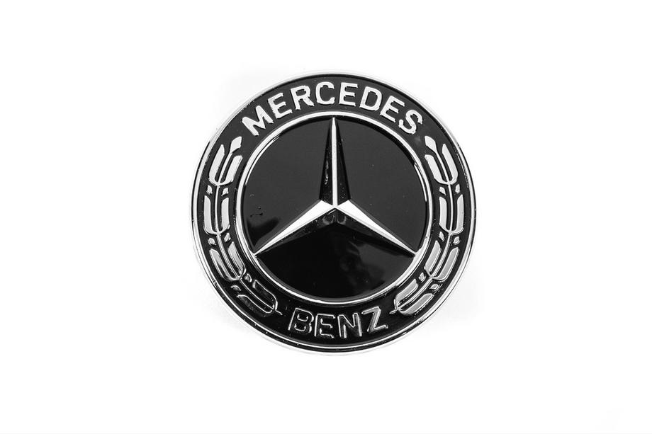 Mercedes-Benz Hood emblem delete cap Mercedes (black, 57mm) Photo 2