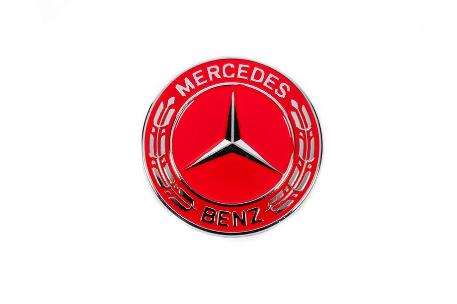 Mercedes-Benz Hood emblem delete cap for Mercedes (red, 57mm) Photo 1