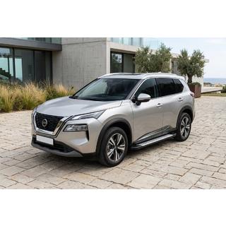 Side Steps Allmond Grey (2 pcs, Aluminum) Nissan X-trail T33/Rogue 2022- photo 1