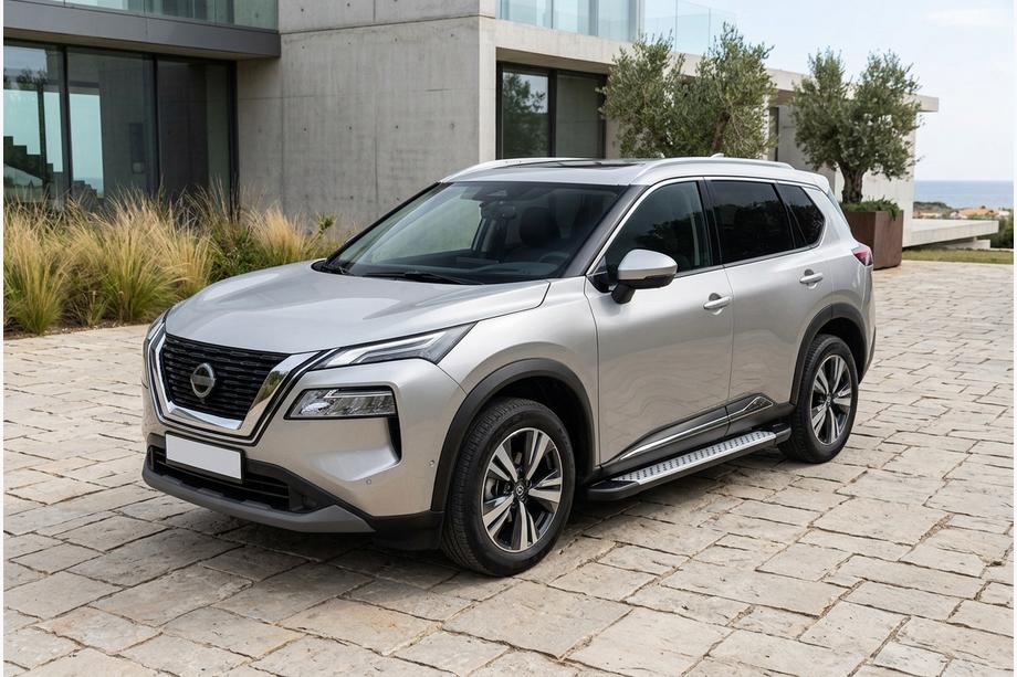 Nissan X-trail T33/Rogue 2022- Side Steps Allmond Grey (2 pcs, Aluminum) Photo 1