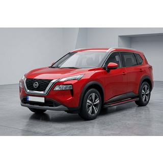 Side Steps Maya Red (2 pcs, Aluminum) Nissan X-trail T33/Rogue 2022- photo 1