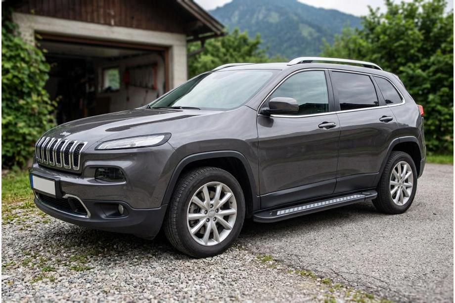 Jeep Cherokee KL 2013- Side Steps Vision New Black (2 pcs, Aluminum) Image