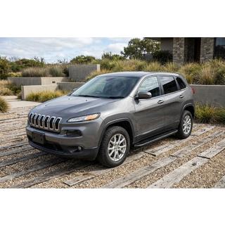 Side Steps Bosphore Black (2 pcs, Aluminum) Jeep Cherokee KL 2013- photo 1