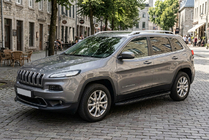 Jeep Cherokee KL 2013- Side Steps Tayga Black (2 pcs, Aluminum) photo 1