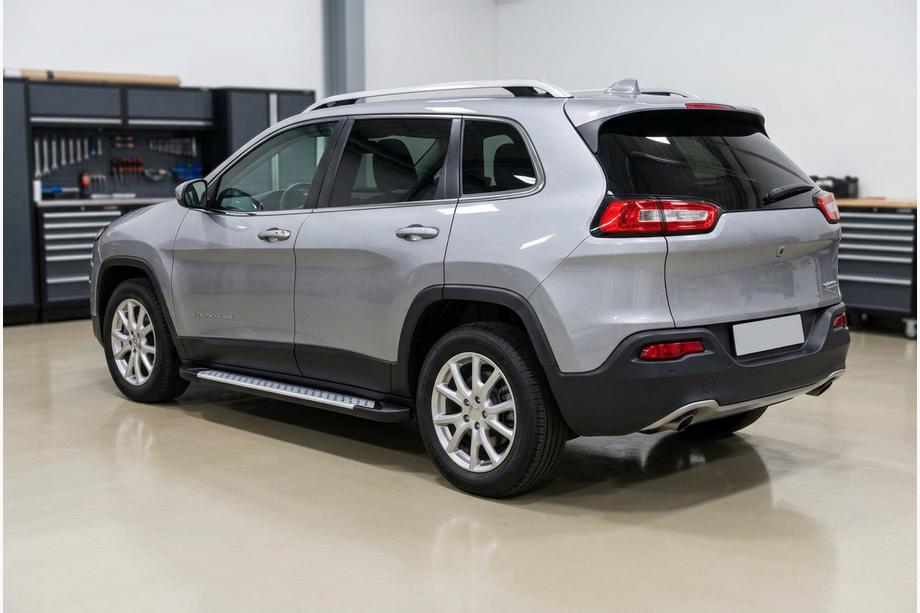 Jeep Cherokee KL 2013- Side Steps Allmond Grey (2 pcs, Aluminum) Image