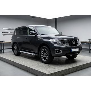 Side Steps Allmond Grey (2 pcs, Aluminum) Nissan Armada 2016-2024 photo 1