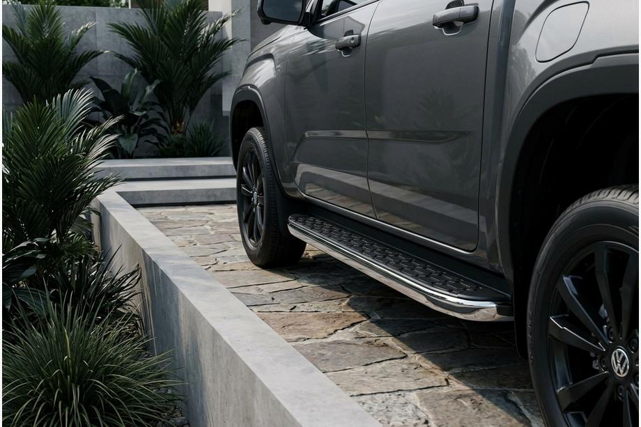 Volkswagen Amarok 2022- Side Steps BlackLine (2 pcs, Aluminum) Image