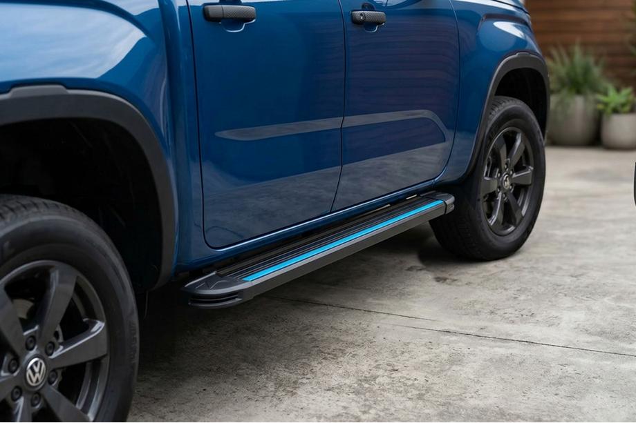 Volkswagen Amarok 2022- Side Steps Maya Blue (2 pcs, Aluminum) Photo 1