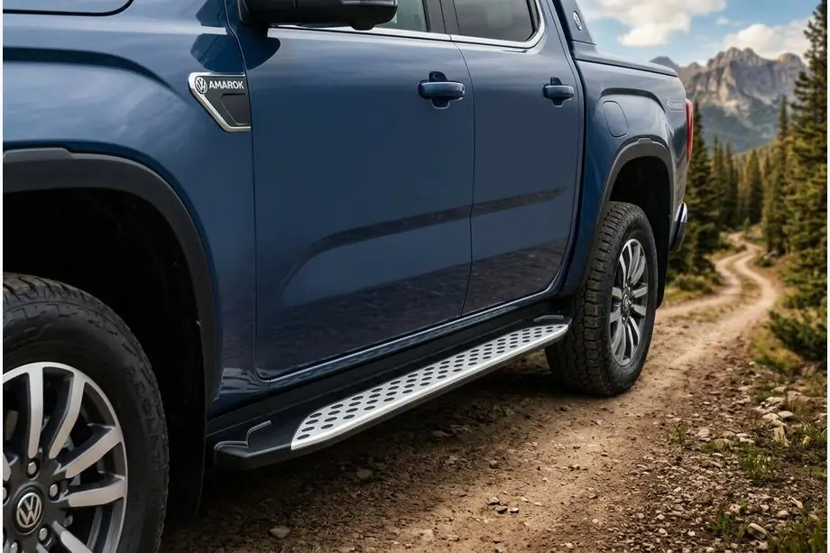 Ford Ranger 2022- Side Steps Shining V1 (2 pcs, Aluminum) Image