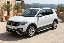 Volkswagen T-Cross 2019- Side Steps Shining V1 (2 pcs, Aluminum) photo 1