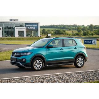Side Steps Allmond Black (2 pcs, Aluminum) Volkswagen T-Cross 2019- photo 1