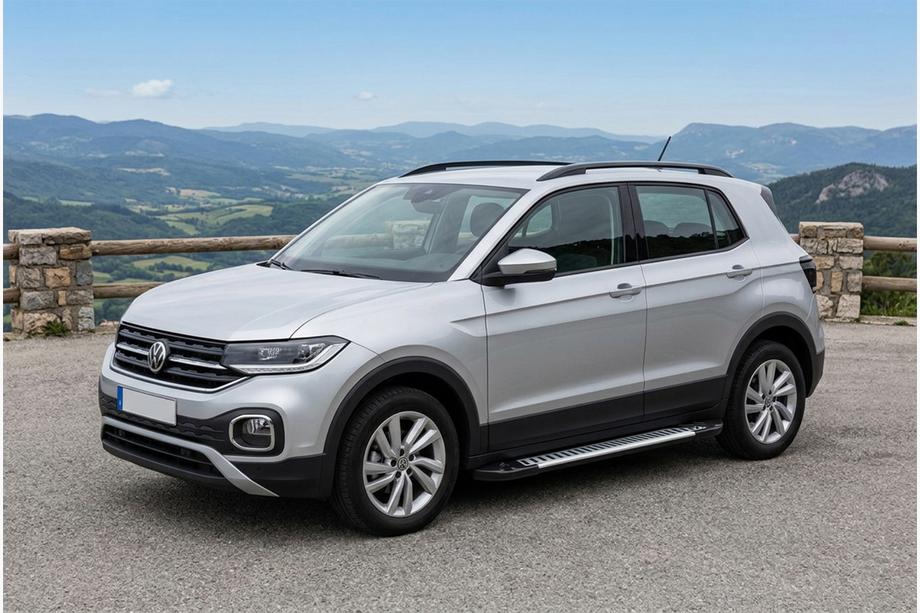 Volkswagen T-Cross 2019- Side Steps Line (2 pcs, Aluminum) Image