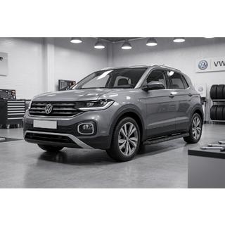 Side Steps Tayga Black (2 pcs, Aluminum) Volkswagen T-Cross 2019- photo 1