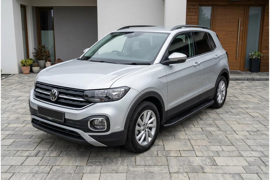 Volkswagen T-Cross 2019- Side Steps Bosphore Black (2 pcs, Aluminum) Image