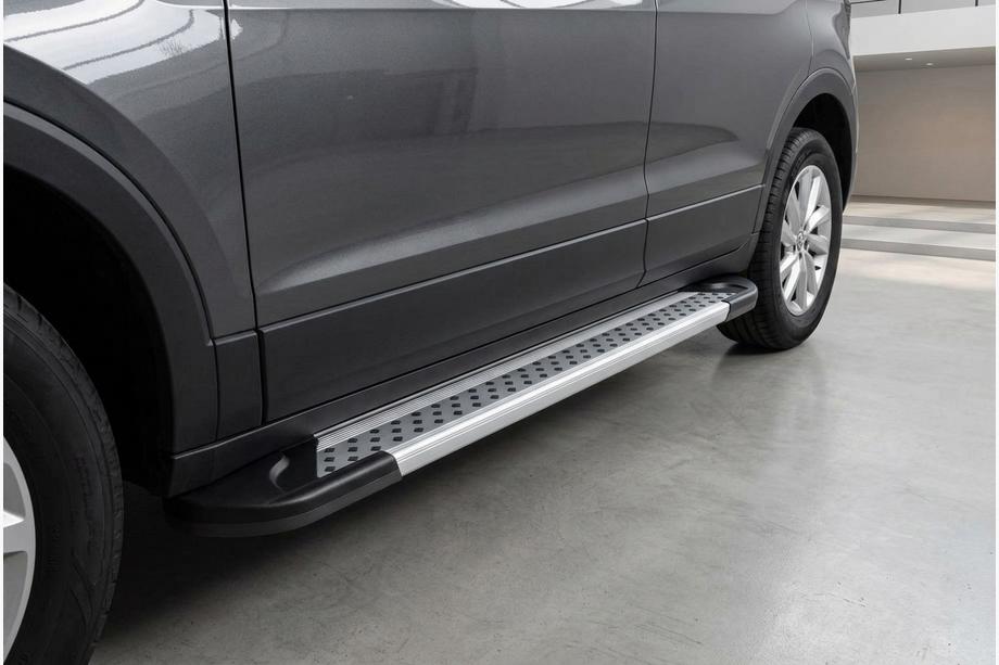 Volkswagen T-Cross 2019- Side Steps Vision New Grey (2 pcs, Aluminum) Image