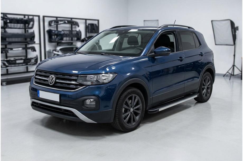 Volkswagen T-Cross 2019- Side Steps Maya V1 (2 pcs, Aluminum) Image