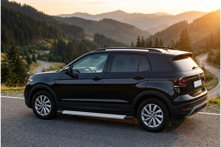 Volkswagen T-Cross 2019- Side Steps Maya V2 (2 pcs, Aluminum) Image