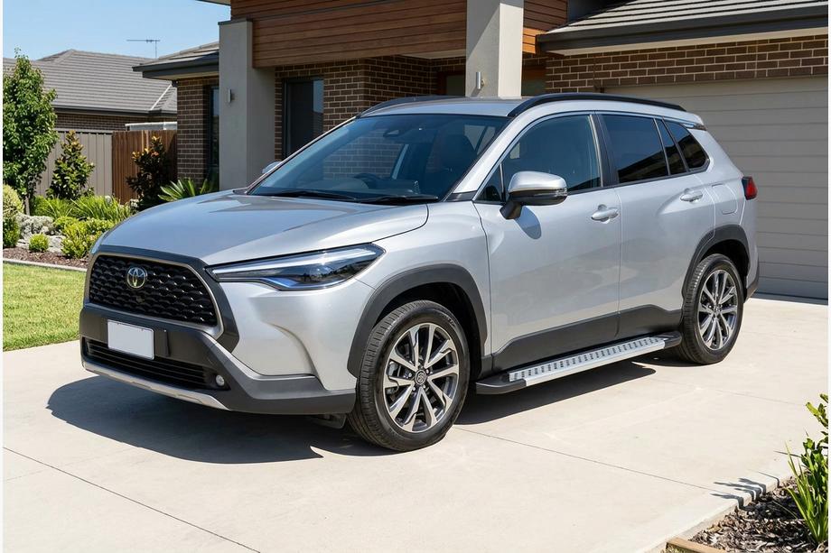Toyota Corolla Cross 2020- Side Steps Vision New Grey (2 pcs, Aluminum) Photo 1