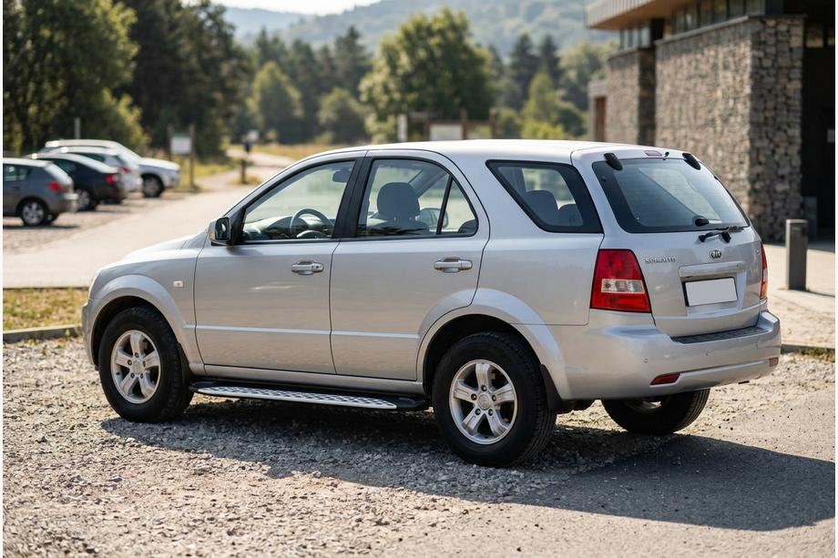 Kia Sorento I BL 2002-2009 Side Steps Shining V1 (2 pcs, Aluminum) Image