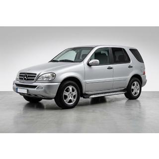 Side Steps Shining V1 (2 pcs, Aluminum) Mercedes ML W163 1997-2005 photo 1