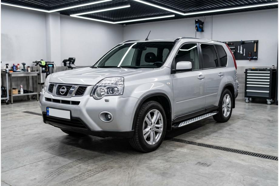 Nissan X-trail T31 2007-2014 Side Steps Shining V1 (2 pcs, Aluminum) Image