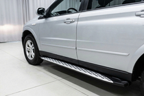 SsangYong Action 2005-2018 Side Steps Shining V1 (2 pcs, Aluminum) photo 1