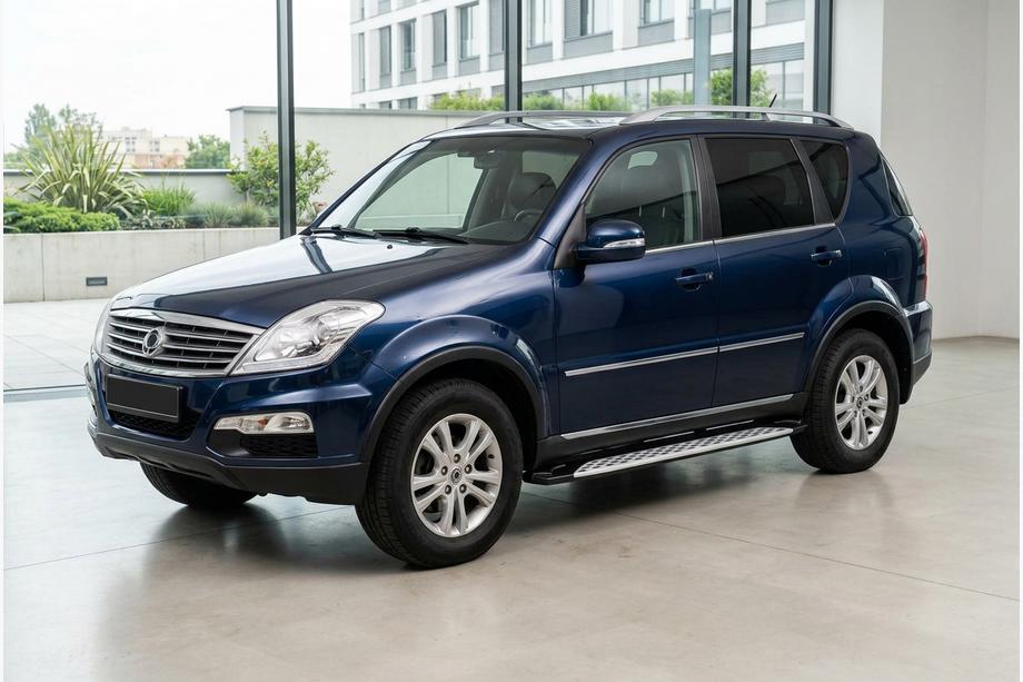 SsangYong Rexton I 2001-2017 Side Steps Shining V1 (2 pcs, Aluminum) Image