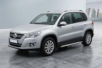 Volkswagen Tiguan 2007-2016 Side Steps Shining V1 (2 pcs, Aluminum) photo 1