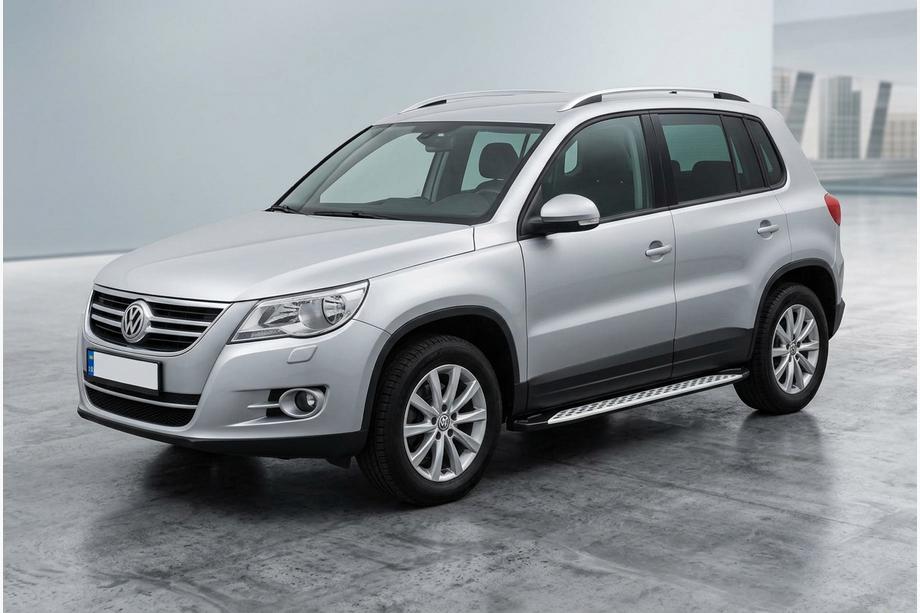 Volkswagen Tiguan 2007-2016 Side Steps Shining V1 (2 pcs, Aluminum) Image