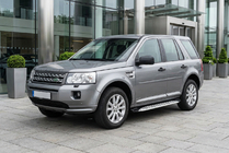 Land Rover Freelander II 2006–2014 Side Steps Shining V1 (2 pcs, Aluminum) photo 1
