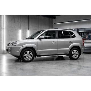 Side Steps Shining V1 (2 pcs, Aluminum) Hyundai Tucson JM 2004- photo 1