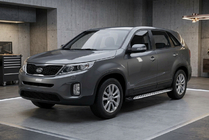 Kia Sorento II XM 2009-2014 Side Steps Shining V1 (2 pcs, Aluminum) photo 1