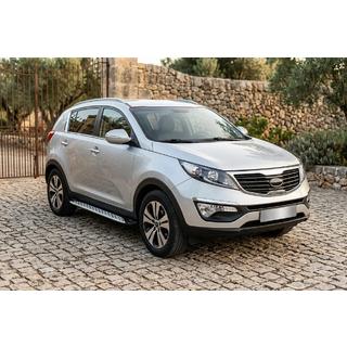 Side Steps Shining V1 (2 pcs, Aluminum) Kia Sportage 2010-2015 photo 1