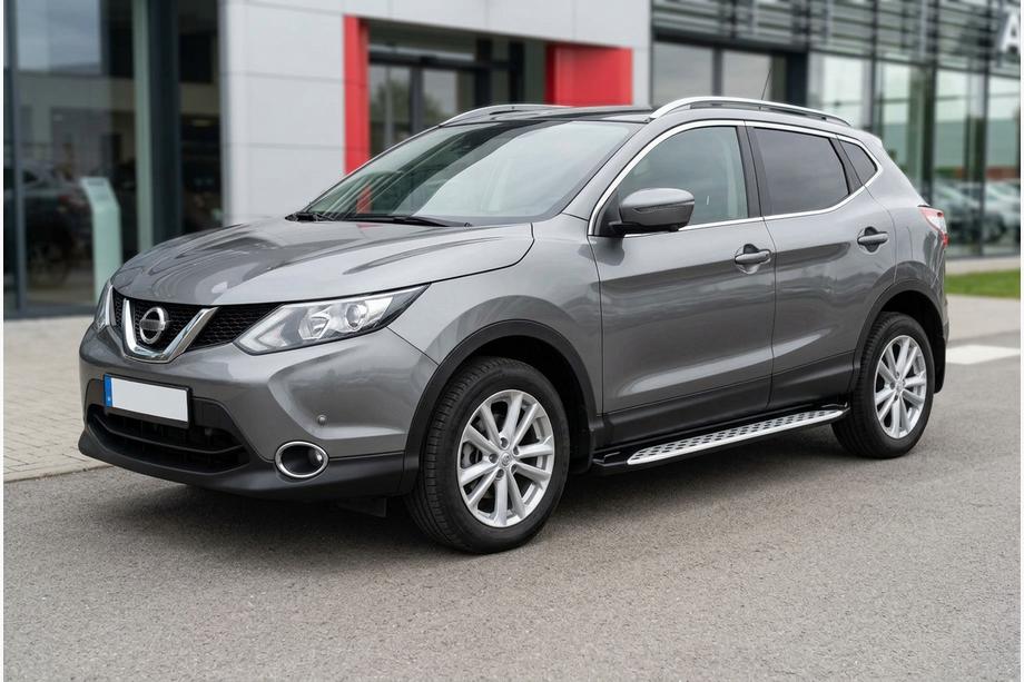Nissan Qashqai 2014-2021 Side Steps Shining V1 (2 pcs, Aluminum) Image