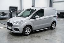 Ford Courier 2014-2023 Side Steps Shining V1 (2 pcs, Aluminum) photo 1